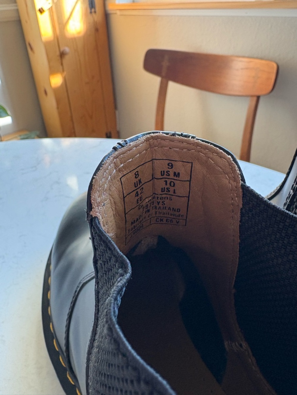 Dr. Martens Black Chukka Boots with Yellow Stitching - Picture 10 of 13